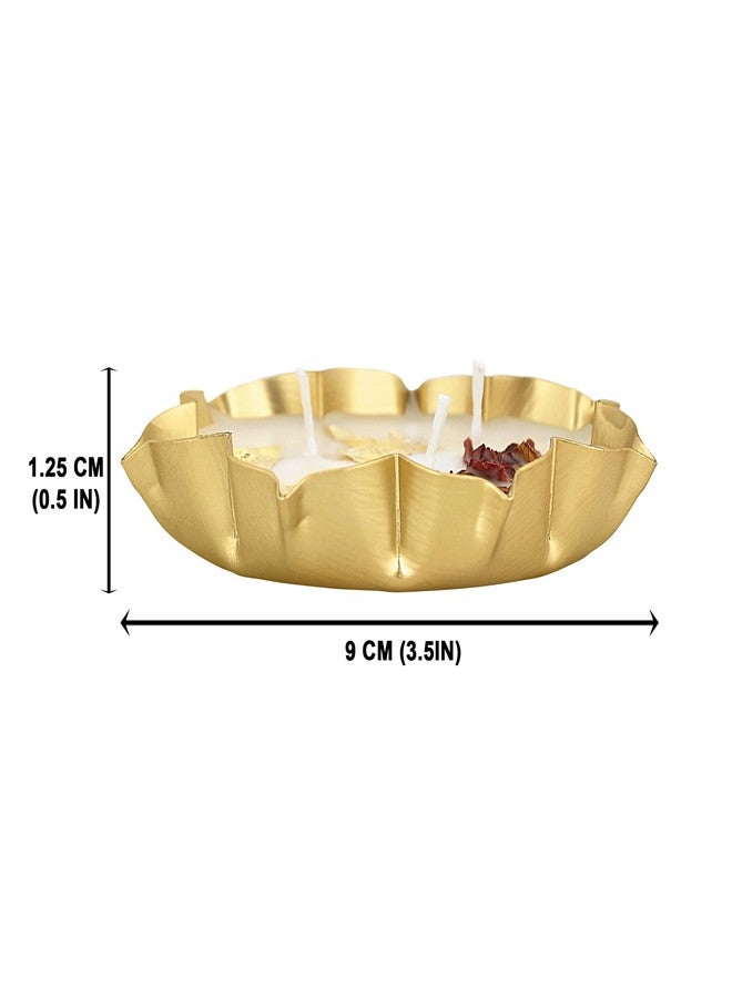 Prosperro Lumo by Parkash Candles Premium Soy Wax Urli Bowl Candle Multiple Wick | Set of 3 | Scented | Luxury Décor & Wellness Candle with Lid - Image 5